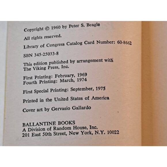 A Fine and Private Place by Peter S. Beagle (1975 MMPB, BC Edition, 1st Print) - Picture 2 of 5